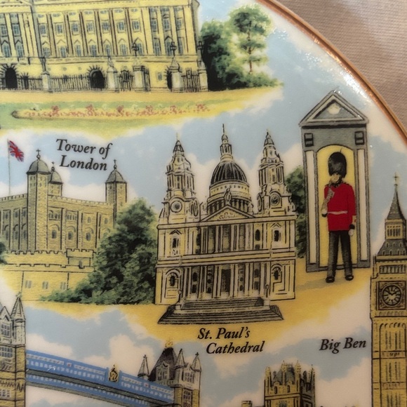 London Souvenir Decorative Plate Fine Quality Porcelain - Picture 6 of 10